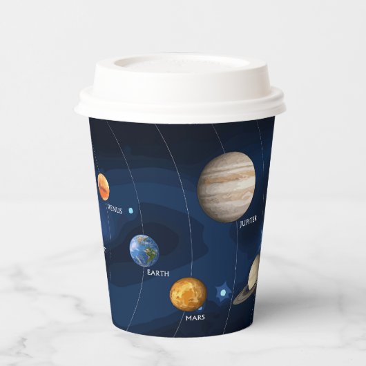 Sonnensystem Pappbecher (Links)