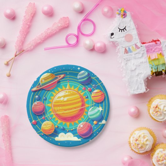 Sonnensystem Pappteller (Party)