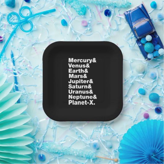 Sonnensystem Pappteller (Party)