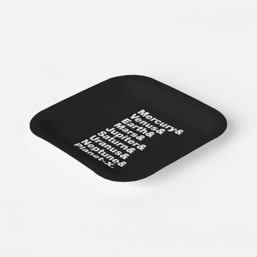 Sonnensystem Pappteller (Gewinkelt)