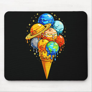 Sonnensystem Planet Eiscreme Weltraum Astronomie K Mousepad