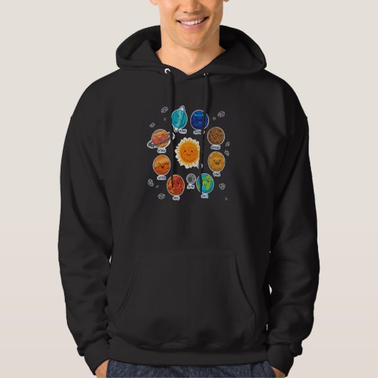 Sonnensystem Planet Sun Space Science Astronaut St Hoodie (Vorderseite)