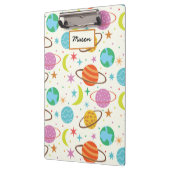 Sonnensystem Planet Weltraum personalisiert Klemmbrett (Links)