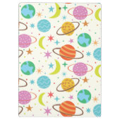 Sonnensystem Planet Weltraum personalisiert Klemmbrett (Rückseite)