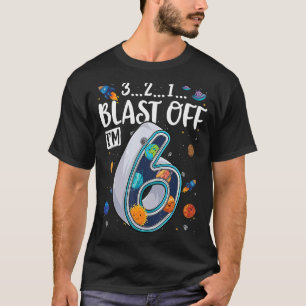 Sonnensystem Planeten 6 Jahre alt 6. Geburtstag T-Shirt