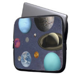 Sonnensystem Planeten Elektronik-Beutel Laptopschutzhülle (Vorderseite Links)