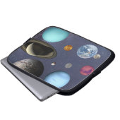 Sonnensystem Planeten Elektronik-Beutel Laptopschutzhülle (Vorne Knopf)