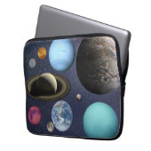 Sonnensystem Planeten Elektronik-Beutel Laptopschutzhülle (Vorderseite Links)