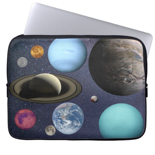 Sonnensystem Planeten Elektronik-Beutel Laptopschutzhülle (Vorderseite)