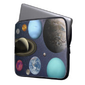Sonnensystem Planeten Elektronik-Beutel Laptopschutzhülle (Vorderseite Links)