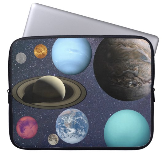 Sonnensystem Planeten Elektronik-Beutel Laptopschutzhülle (Vorderseite)