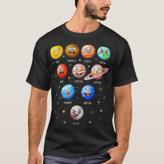 Sonnensystem Planeten Sun Space Funny Science Lehr T-Shirt