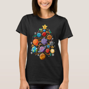 Sonnensystem Planeten Weihnachtsbaum Astronomie We T-Shirt