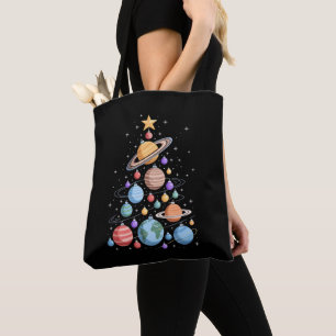 Sonnensystem Planeten Weihnachtsbaum Weltraum Feie Tasche