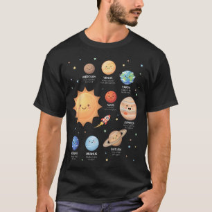Sonnensystem Planeten Weltraum Wissenschaft Astron T-Shirt