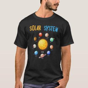 Sonnensystem Planeten Weltraumwissenschaft T-Shirt