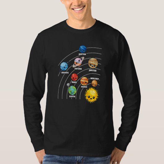 Sonnensystem Planets Science Space Planet Universe T-Shirt (Vorderseite)