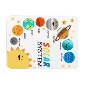 Sonnensystem Planets Space Educational Homeschool Magnet (Horizontal)