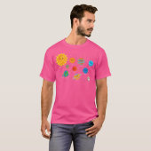 Sonnensystem Planets Sun Astronaut Science Astrona T-Shirt (Vorne ganz)