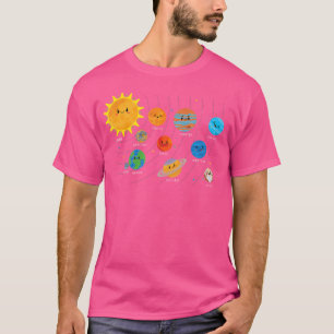 Sonnensystem Planets Sun Astronaut Science Astrona T-Shirt