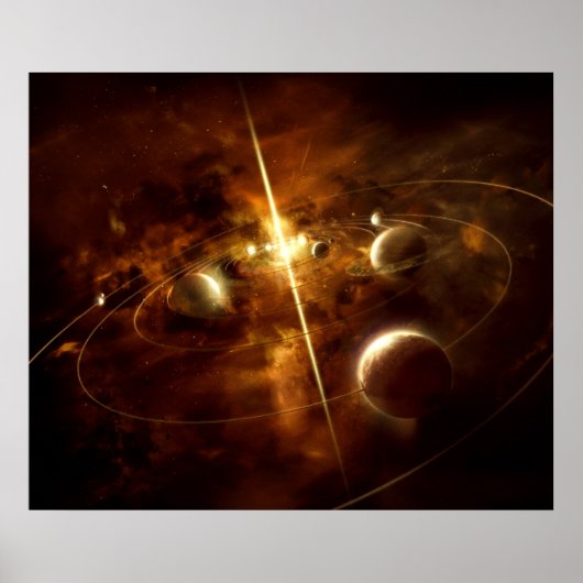 Sonnensystem Poster (Vorne)