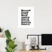 Sonnensystem Poster (Heimbüro)
