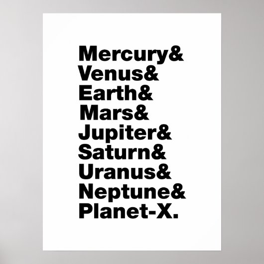 Sonnensystem Poster (Vorne)