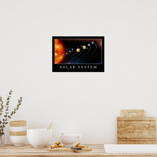 Sonnensystem Poster (Küche)