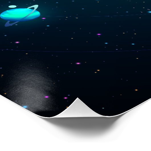 Sonnensystem Poster (Ecke)