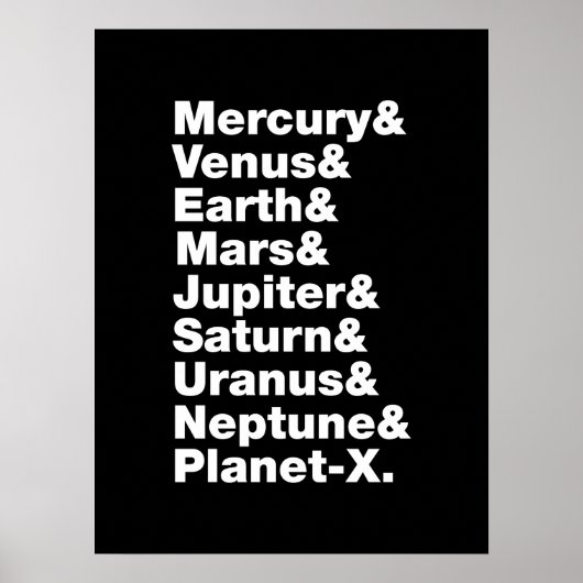 Sonnensystem Poster (Vorne)