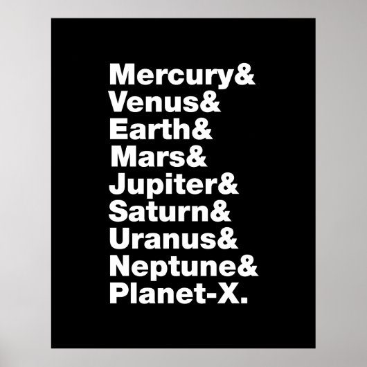 Sonnensystem Poster (Vorne)