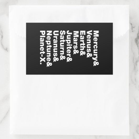 Sonnensystem Rechteckiger Aufkleber (Tasche)