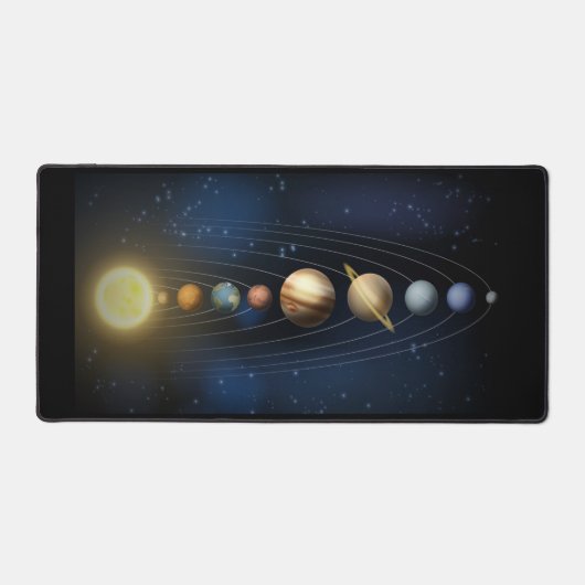 Sonnensystem Schreibtischunterlage (Vorderseite)