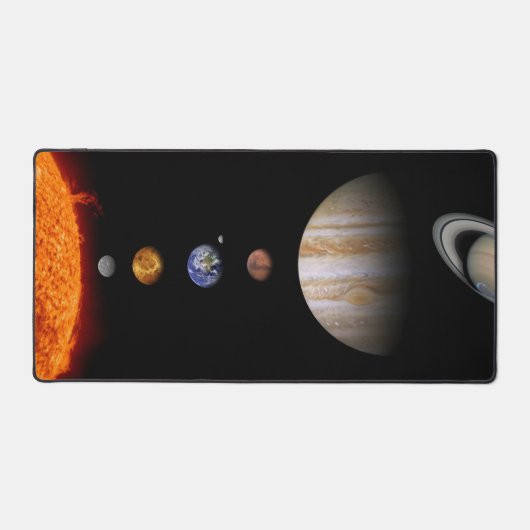 Sonnensystem Schreibtischunterlage (Vorderseite)
