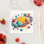 Sonnensystem Serviette (Beispiel)