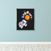 Sonnensystem Sonnensysteme Astronauten Milchstraße Leinwanddruck (Insitu (Holzboden))