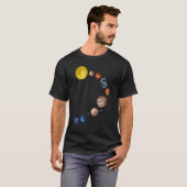 Sonnensystem T Shirt - Realistische Raumplaner_1 (Vorne ganz)