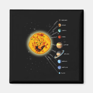 Sonnensystem T Shirt Sun Magnet