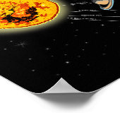 Sonnensystem T Shirt Sun Poster (Ecke)