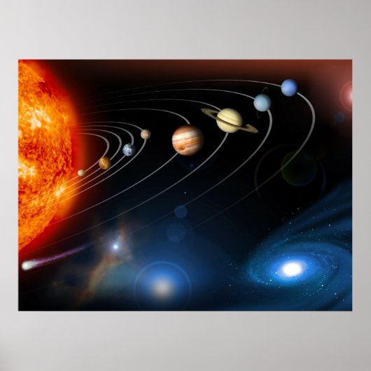 Sonnensystem und darüber hinaus poster (Vorne)
