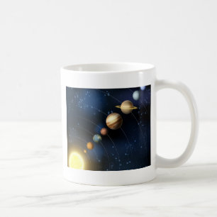 Sonnensystem vom Raum Kaffeetasse