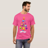 Sonnensystem Weihnachtsbaum Funny Science Astronom T-Shirt (Vorne ganz)