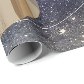 Sonnensystem, Weltraum und Sterne Geschenkpapier (Rolleneckpunkt)