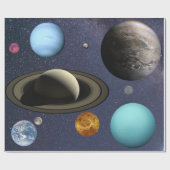 Sonnensysteme Geschenkpapier (Flach)