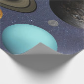 Sonnensysteme Geschenkpapier (Ecke)