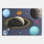 Sonnensysteme Geschenkpapier Set (Vorderseite 3)
