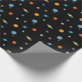 Sonnensysteme im dunklen Raum Geschenkpapier (Ecke)