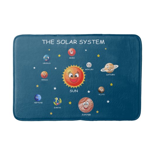 Sonnensysteme Planeten Badematte (Vorderseite)
