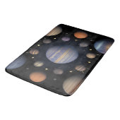 Sonnensysteme Planeten im Weltraum Badematte (Schrägansicht)