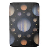 Sonnensysteme Planeten im Weltraum Badematte (Vorderseite Vertikal)